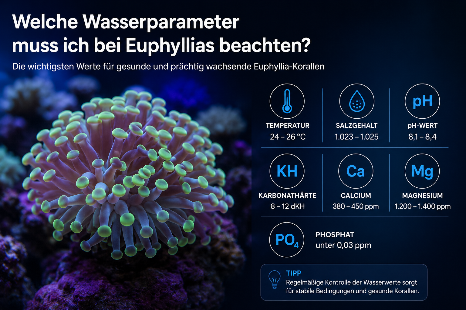 T_Welche Wasserparameter muss ich bei Euphyllias beachten?