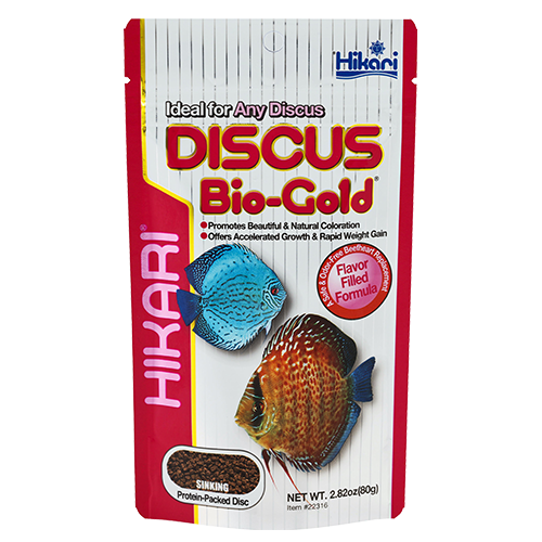 Hikari Discus Bio-Gold – Produktbild auf weißem Hintergrund