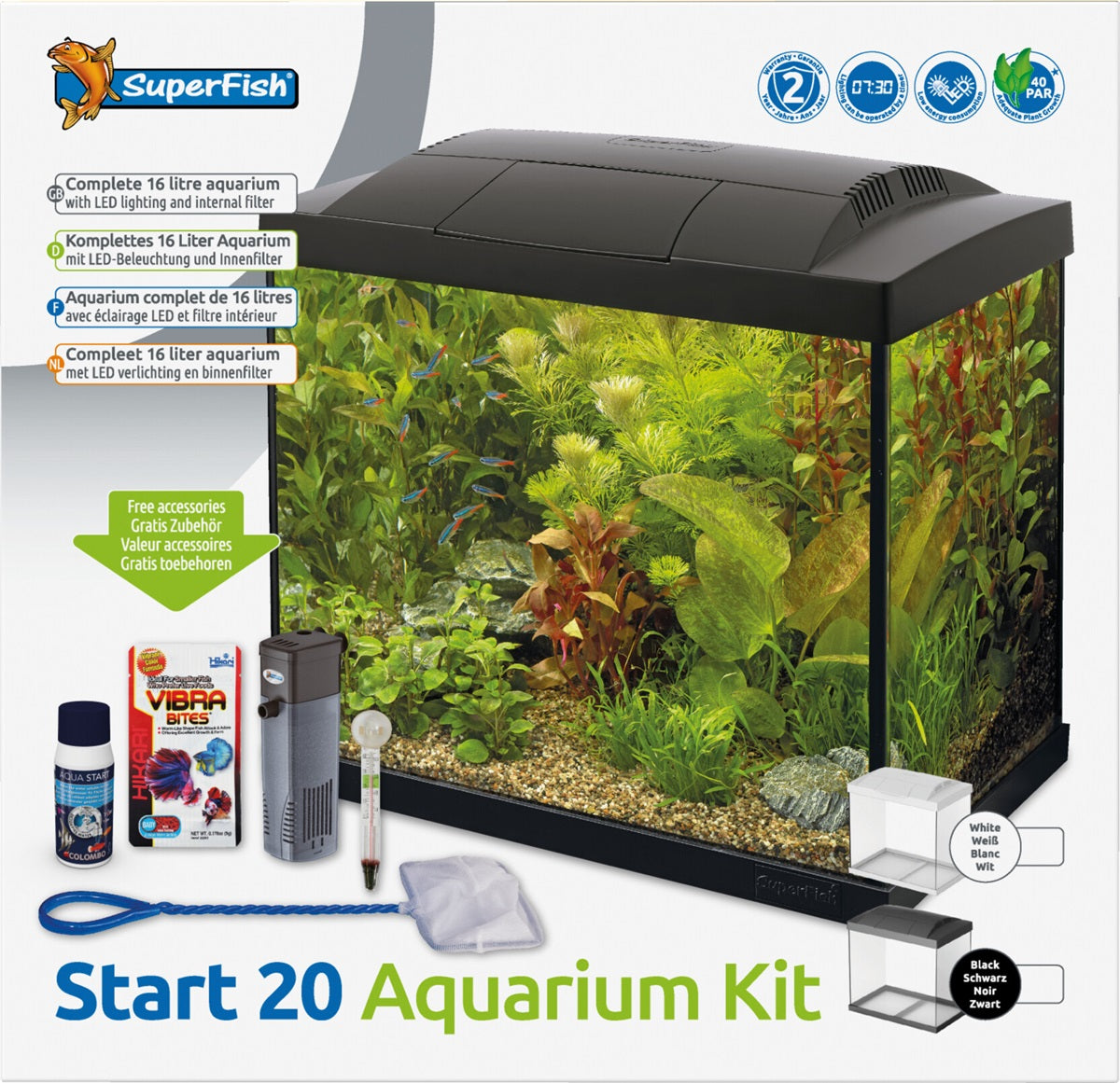 SuperFish Start 30 Tropical Kit Aquarium – 25 Liter