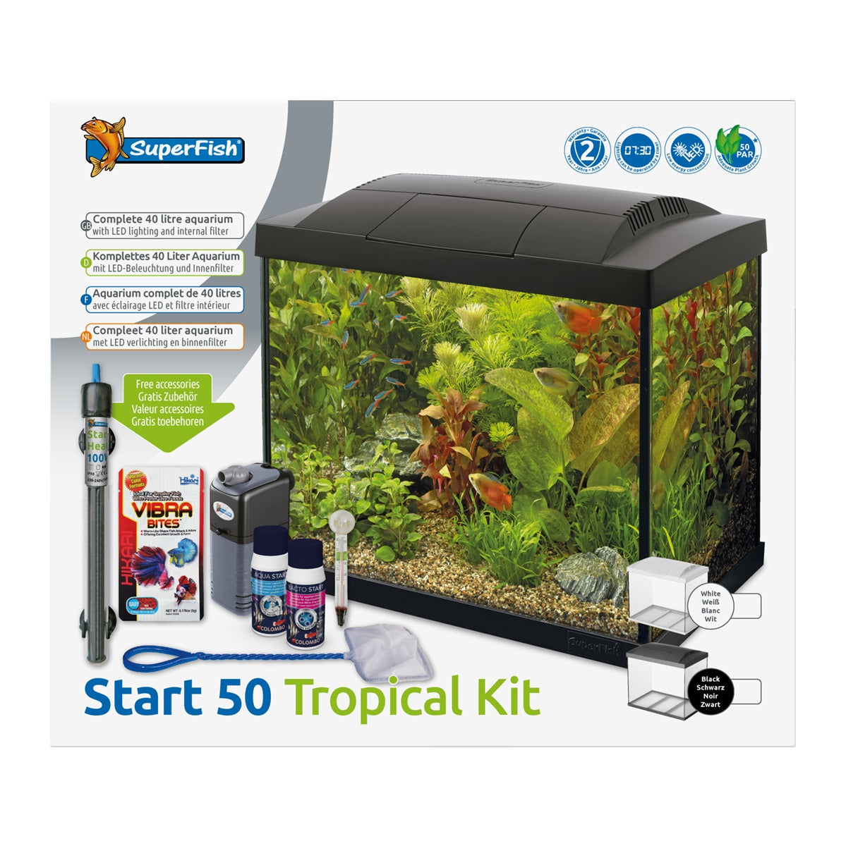 SuperFish Start 50 Tropical Kit Aquarium – 40 Liter