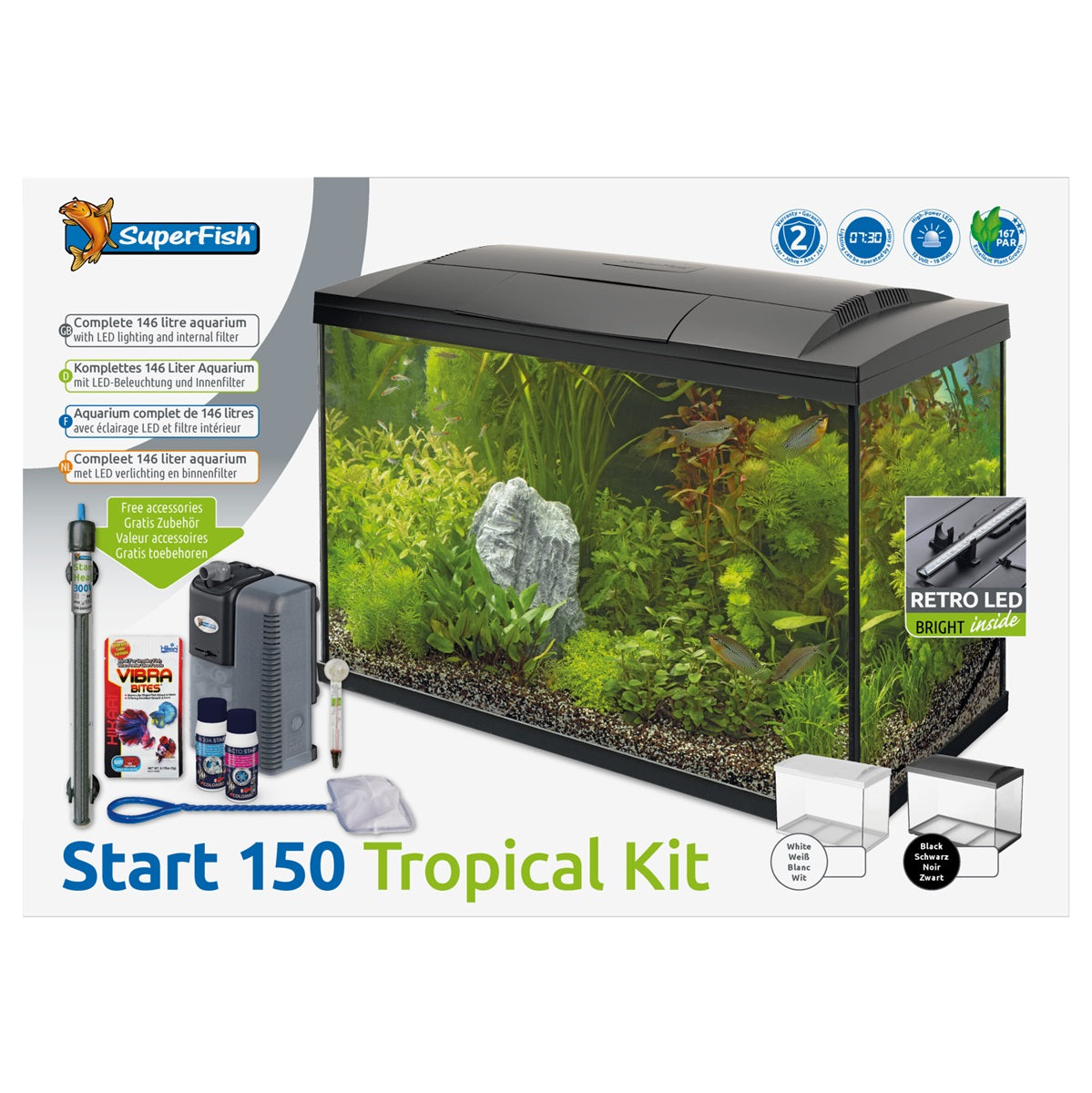 SuperFish Start 150 Tropical Kit Aquarium – 146 Liter