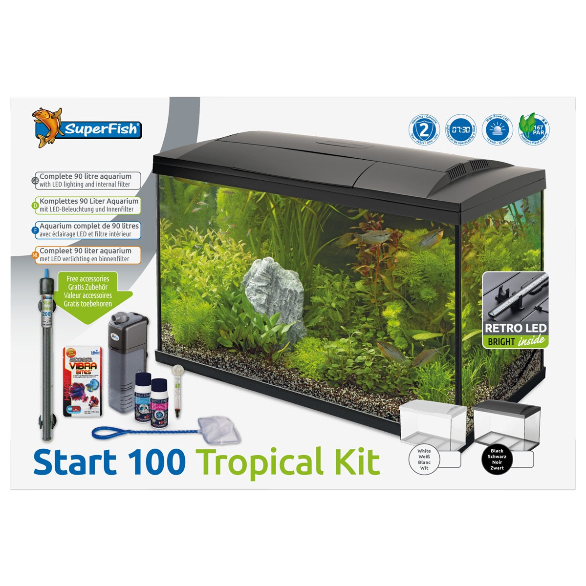 SuperFish Start 100 Tropical Kit Aquarium – 90 Liter