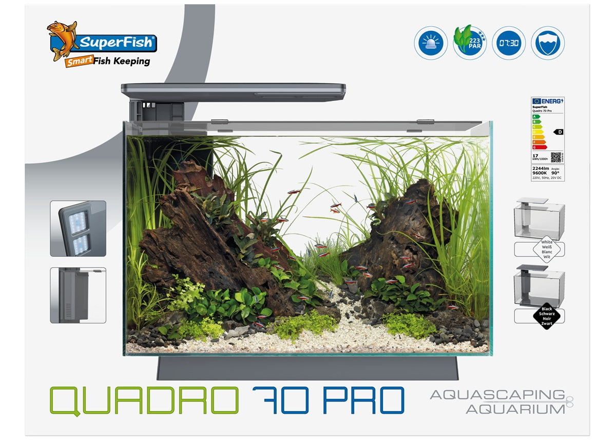 SuperFish Quadro 70 Pro Aquarium – 67 Liter