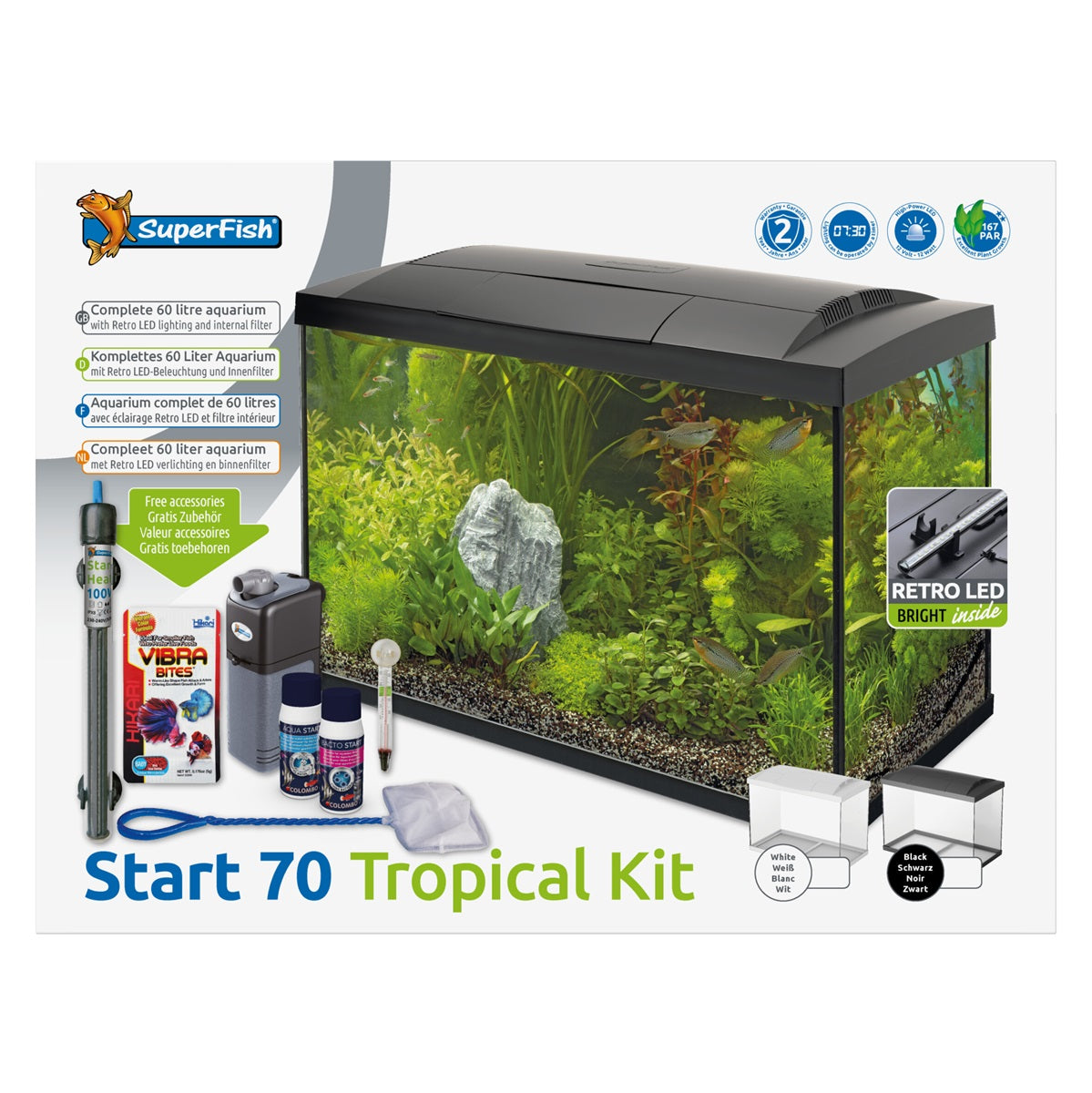 SuperFish Start 70 Tropical Kit Aquarium – 60 Liter