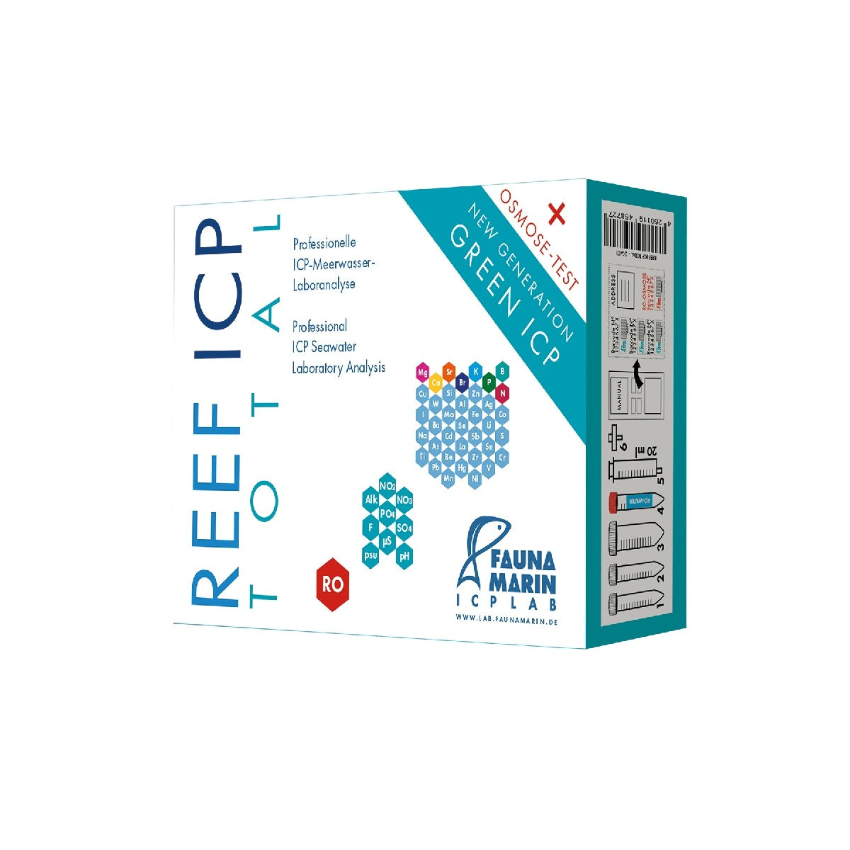 Fauna Marin Reef ICP Test Total & Osmose Test (RO)