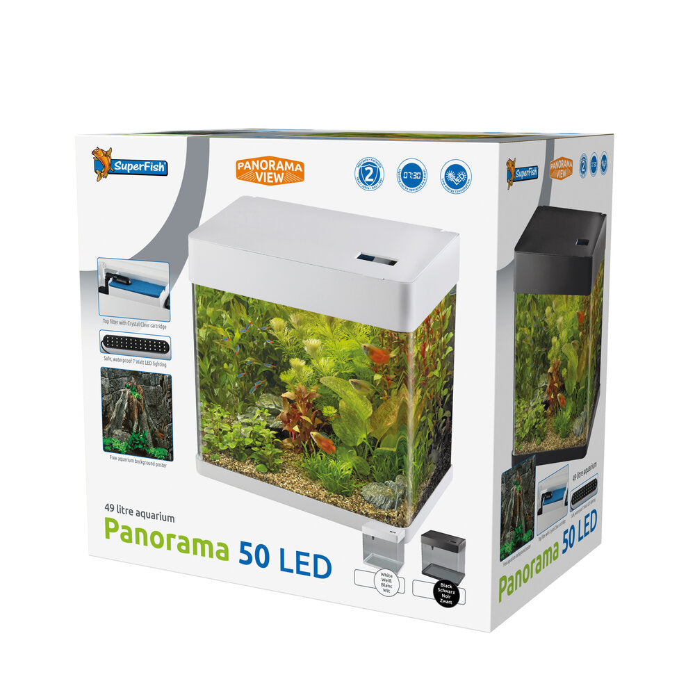 SuperFish Panorama 50 LED Aquarium – 49 Liter