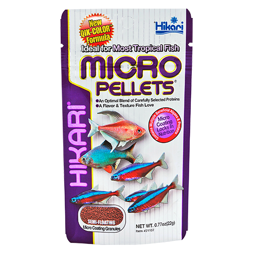 Hikari Micro Pellets – Produktbild auf weißem Hintergrund