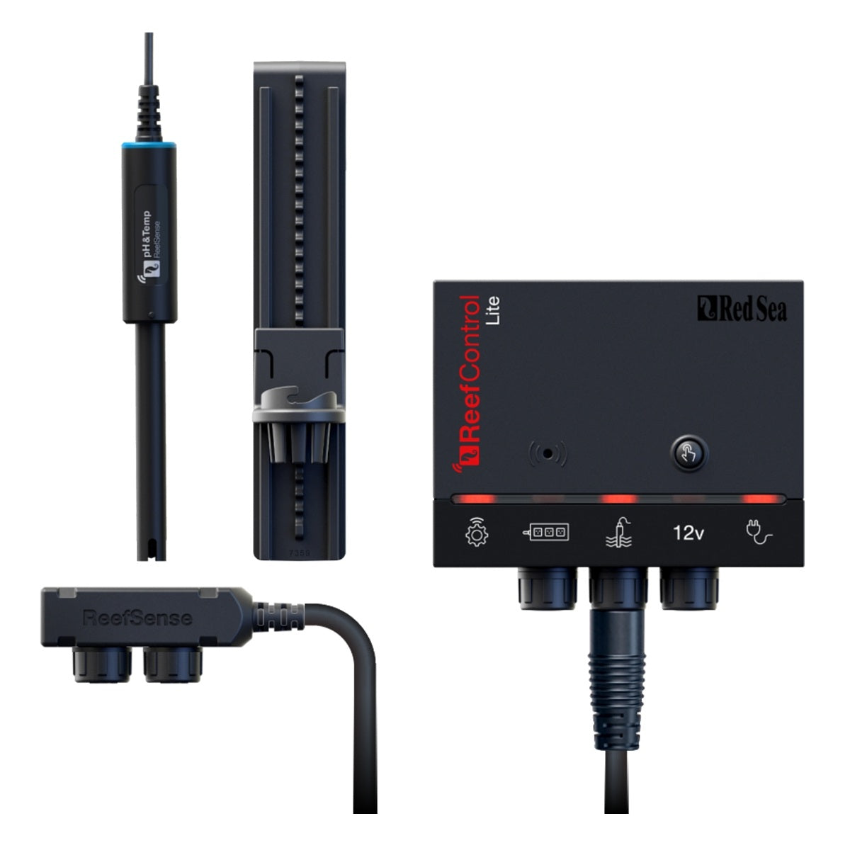 Red Sea ReefControl Lite Controller für Meerwasseraquarien mit digitaler ReefSense pH- und Temperatursonde sowie ReefBeat-App-Steuerung.